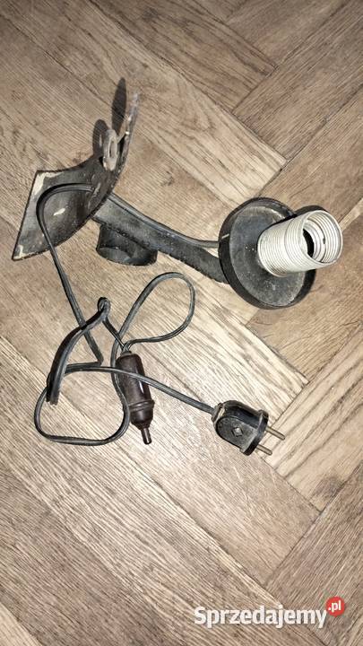 Stary kinkiet lampa klasyk PRL Warszawa