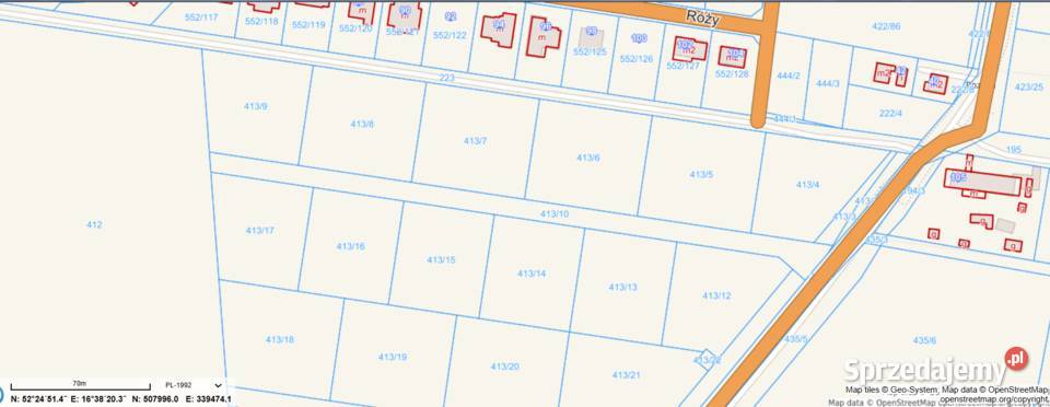 działka budowlana w spokojnej okolicy Lusówko