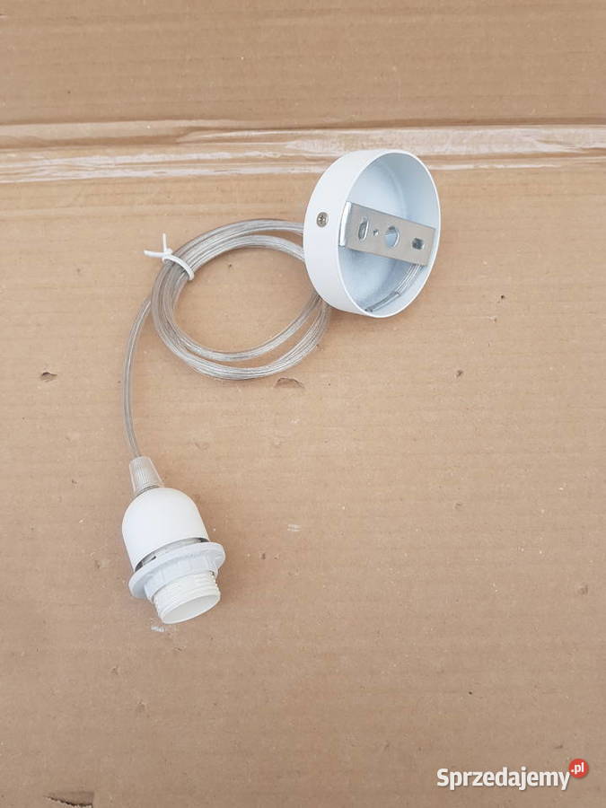 Zawieszenie do lampy na klosz abażur E14 białe Warszawa