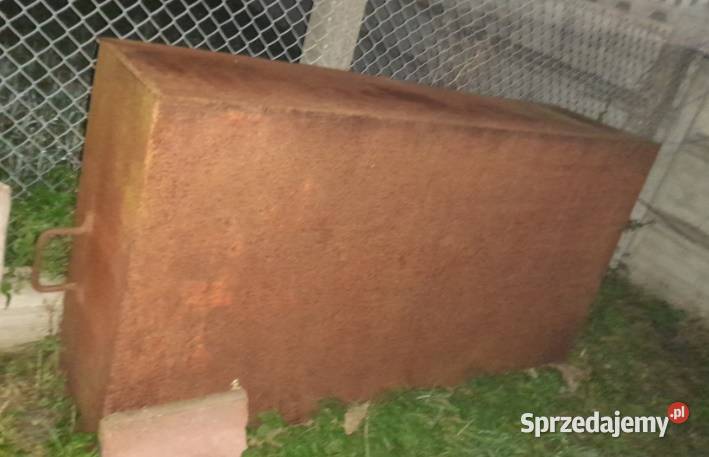 Zbiornik pojemnik na wapno zaprawę metalowy Lipie