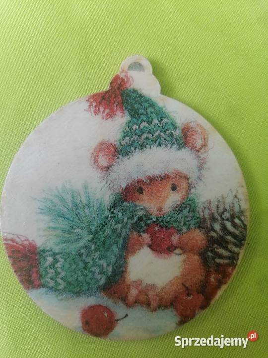 zawieszka drewniana bombka 85 wiewiórka Sierpc