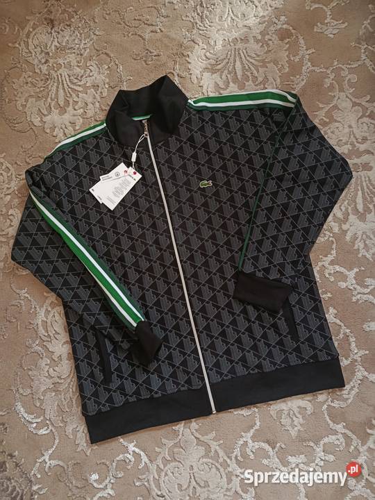 Komplet męski Lacoste Monogram kolor czarny czarny Moda i Styl Białystok