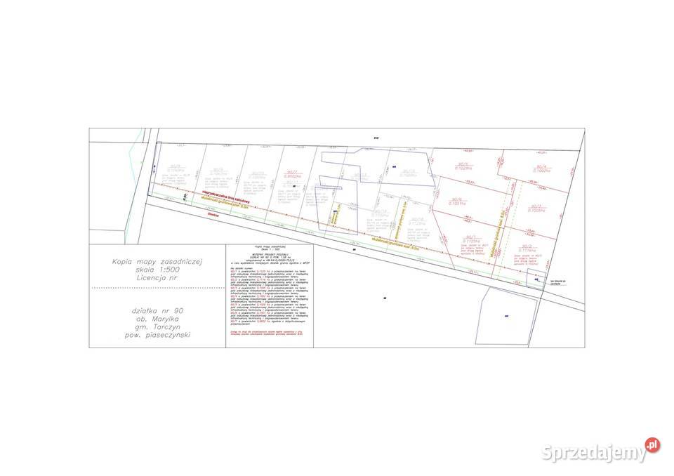 Działka Marylka 1000 500 m2 dom Sprzedaż