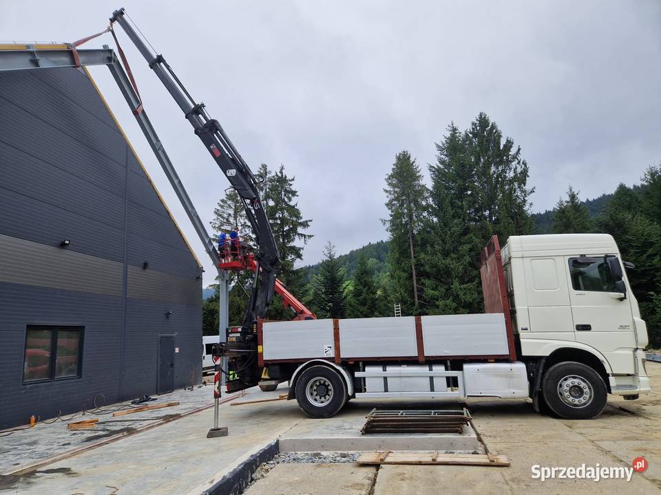 DAF XF dźwig budowlany HIAB sterowany radiowo Lubomierz sprzedam