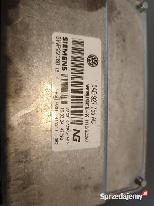 Touareg I Sterownik skrzyni biegów 0AD927755AC osobowe Inowrocław sprzedam