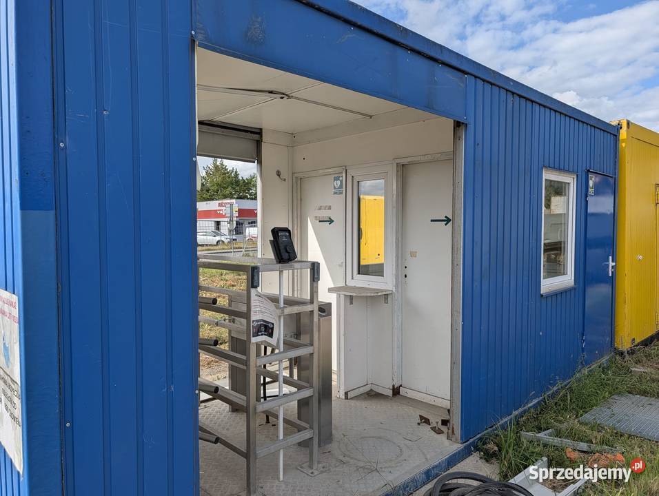 Kontener stróżówka wartownia z kontrolą dostępu Łomianki