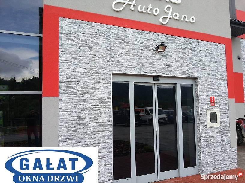 DRZWI AUTOMATYCZNE ALUMINIOWE SKLEPOWE PRZESUWNE