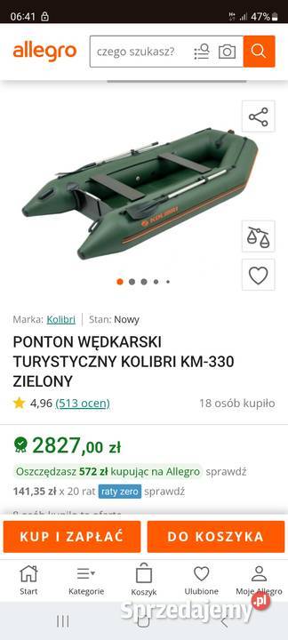 PONTON WĘDKARSKI TURYSTYCZNY
