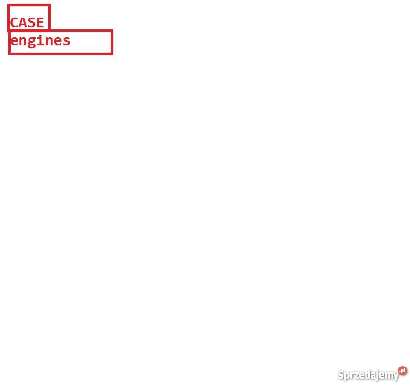 CASE silnik D414 D436 D466 DV550 V800 katalog cz Pozostałe
