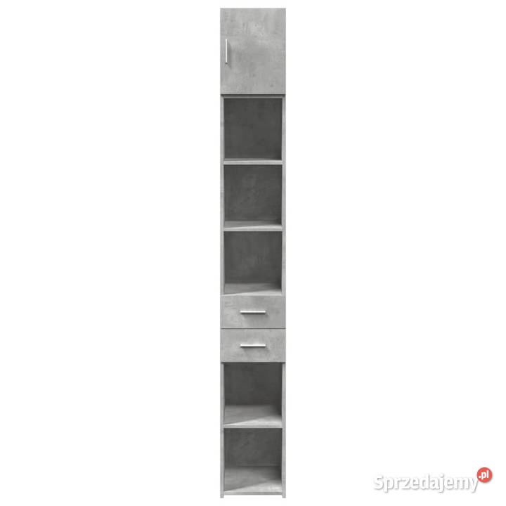 Wąska szafka szarość betonu 30x425x225 WM3281269