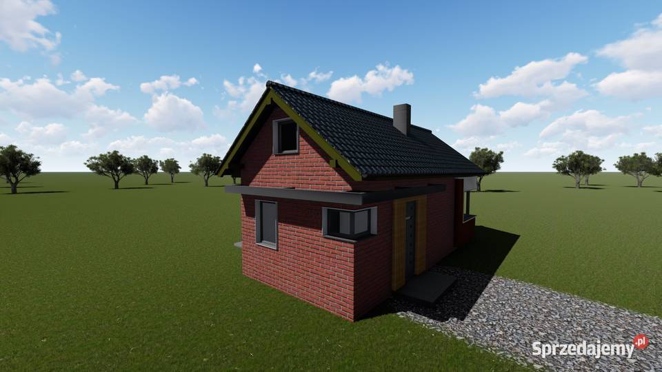 Projekt domu ZG75 na zgłoszenie 5m na ROD Sosnowiec sprzedam