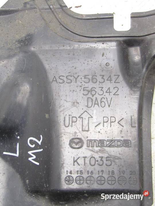 PŁYTA OSŁONA SILNIKA LEWY PRZÓD 15 B MAZDA 2 DJ lubelskie