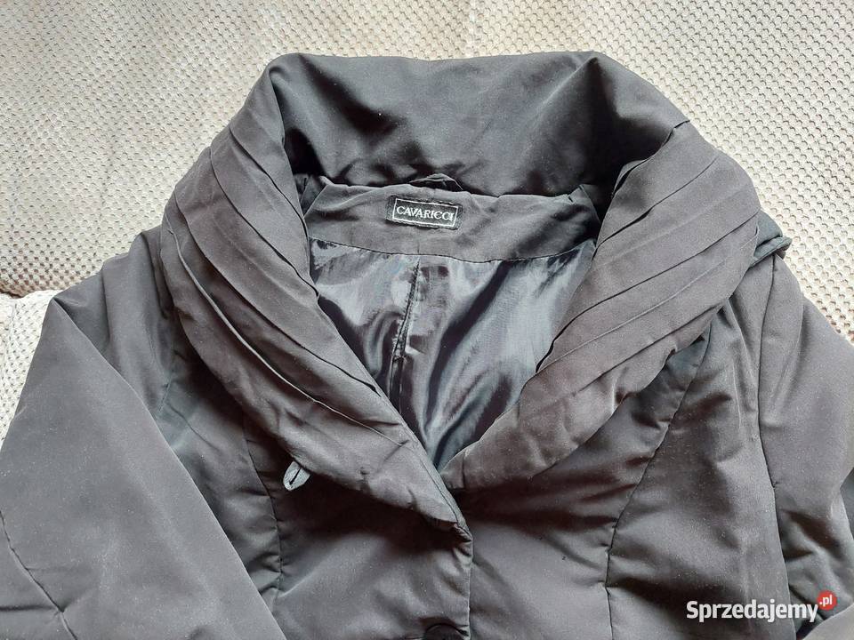 Cavaricci czarny płaszcz rozmiar 4446 czarny Odzież damska Kraków