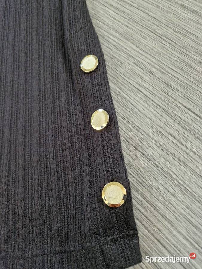 Dzianinowa czarna sukienka zachodniopomorskie Nowogard