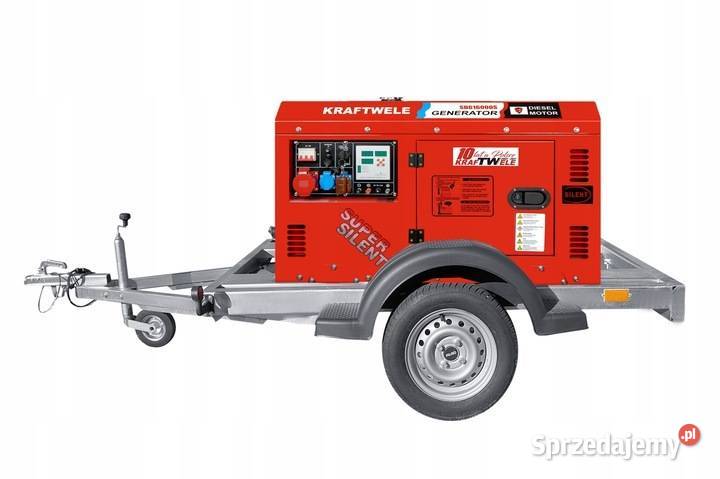 AGREGAT GENERATOR PRĄDOTWÓRCZY 16 kVA PRZYCZEPA Ząbkowice Śląskie