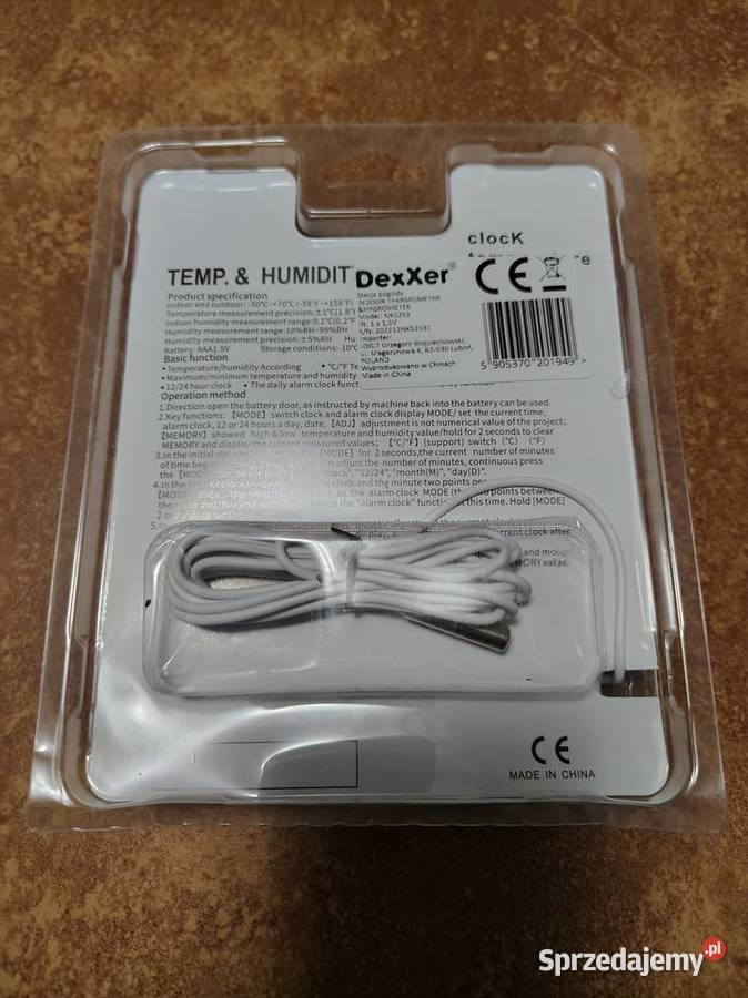 Termometr wilgotnościomierz Pozostałe Łazy sprzedam
