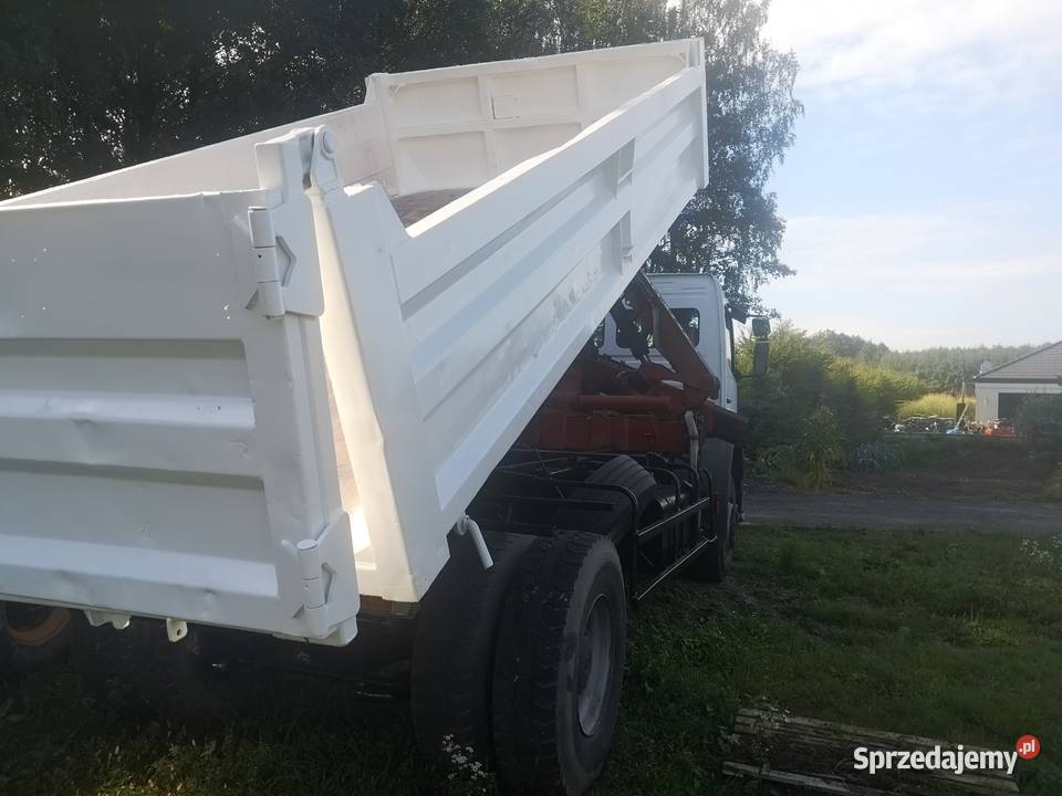 Mercedes Benz Atego wywrot z hds blokada mostu Cyców