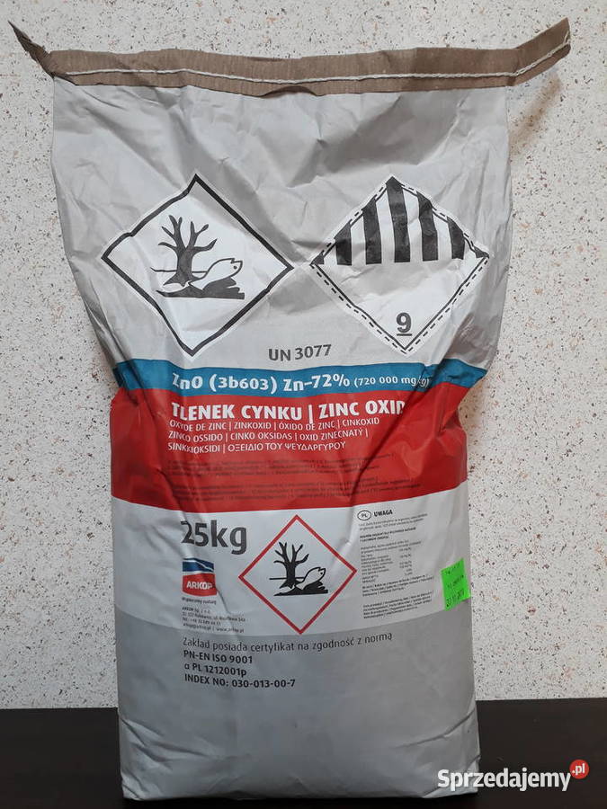 Tlenek cynku 25 brutto z wysyłką Strzelce Wielkie