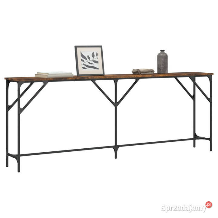 Stolik konsolowy przydymiony dąb 200x29x75 Warszawa