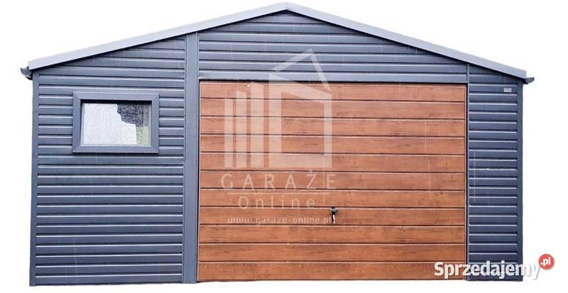 GARAŻ BLASZANY 5m x 5m blachodachówka Brama 3x Nieruchomości dolnośląskie Wrocław