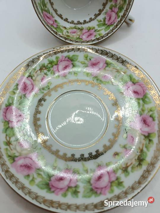 FILIŻANKA duo Czechoslovakia porcelana bogato lubelskie Zamość sprzedam