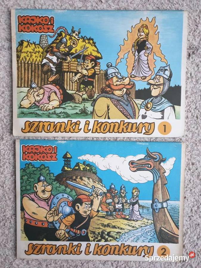 Kajko i Kokosz Szranki i Konkury cz1 i 2 komplet Polskie Gdynia