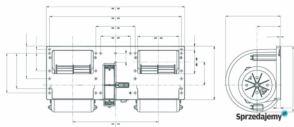 Wentylator nawiewu 12V SPAL 006A4622 Cargo Kabina i karoseria