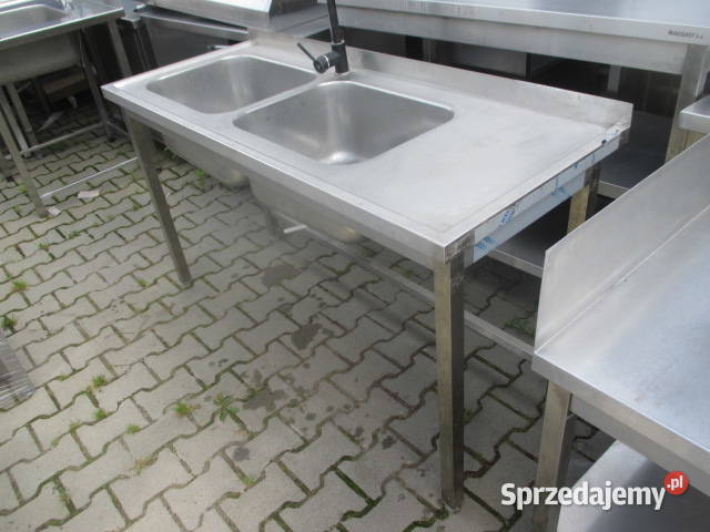 Stół Zlew Gastronomiczny 2 Komorowy Z Blatem Ostrów Wielkopolski