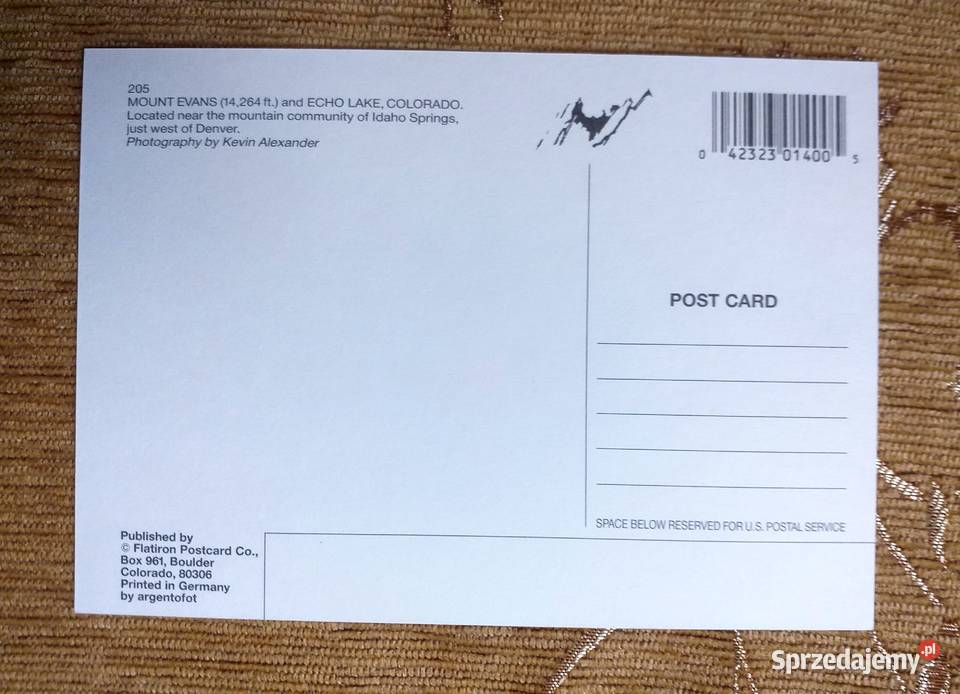 ECHO LAKE PARK NIEDALEKO DENVER W KOLORADO Piszczac sprzedam