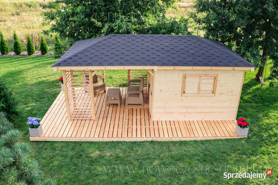 Domek ogrodowy z altaną San Marco wym 6 x 3 Wisła