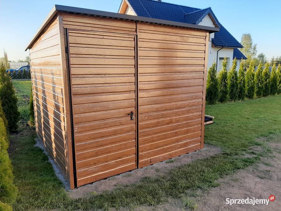 Garaż Blaszany Brązowy PRODUCENT Garaże Blaszane Nowy Sącz