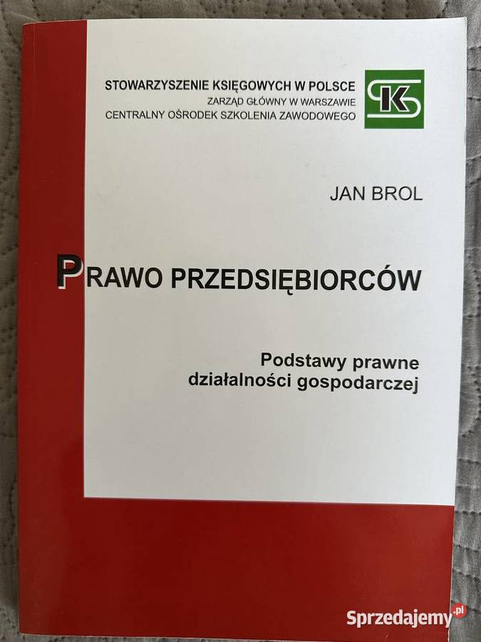 PRAWO PRZEDSIĘBIORCÓW JBrol Warszawa sprzedam