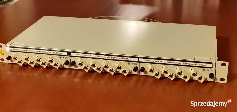 Zestaw przełącznic światłowodowych RACK 19 KRONE mazowieckie Wólka Brzózka