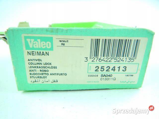 BLOKADA KIEROWNICY VALEO RENAULT 5 7285 NOWA