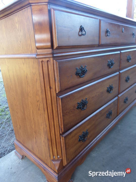 komoda dębowa drewniana stan wysyłka dowóz Buczek