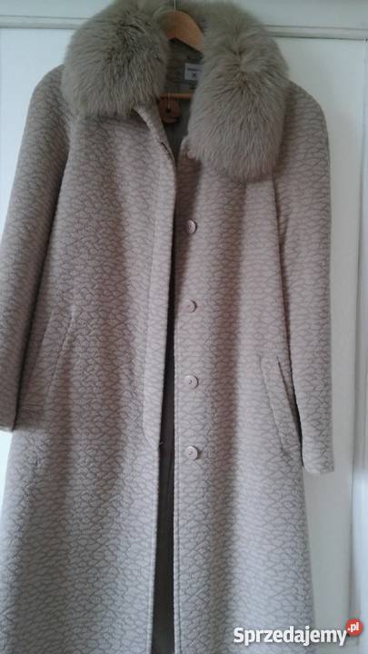 Eleganck płaszcz monnari monari 34 naturalne Płaszcz zimowy Kurtki i płaszcze sprzedam