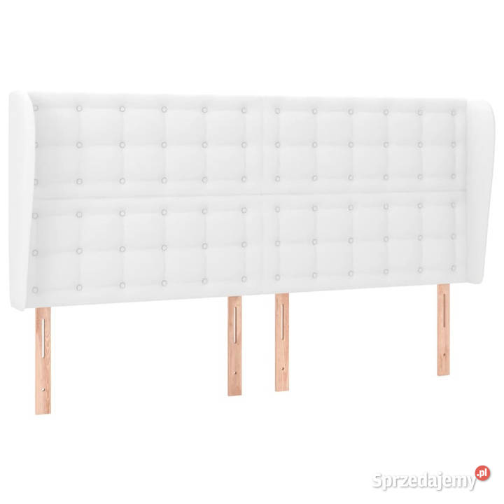 Zagłówek uszak biały 183x23x118128 sztuczna Warszawa
