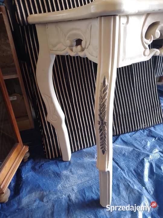 Konsola stolik przyścienny z kamiennym blatem kujawsko-pomorskie Stolno