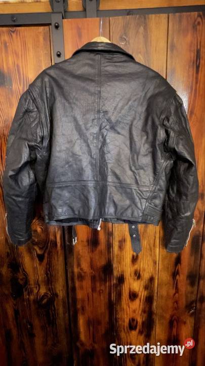 Damska Czarna Skórzana Ramoneska XL Prawdziwa Kurtki i płaszcze Poznań