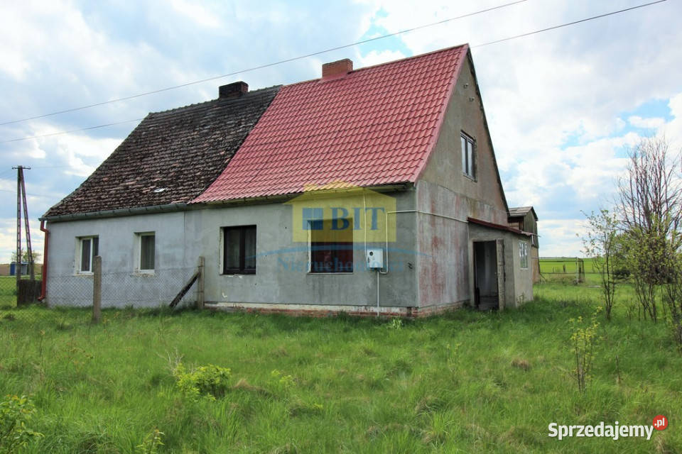 Pół bliźniaka 595 m2 do remontu Rudki k Wałcza