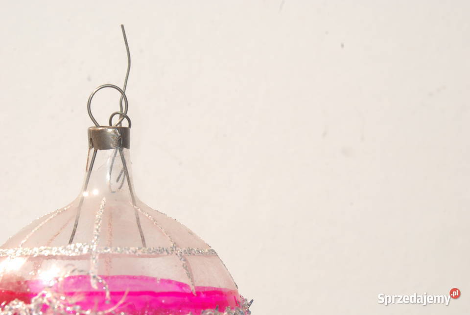 Stara ozdoba choinkowa bombka bańka ręcznie Pozostałe Cieszyn