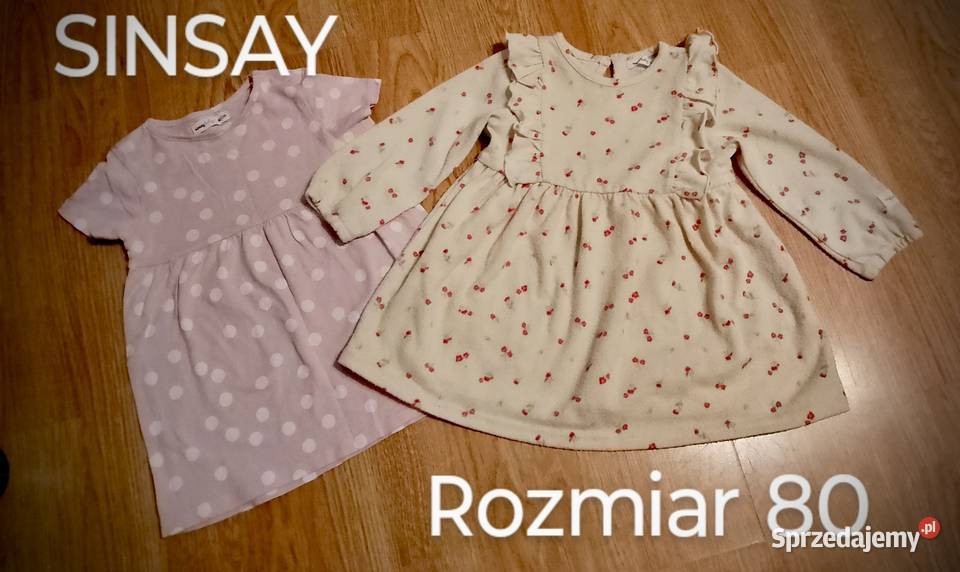 Zestaw sukienek Sinsay rozmiar 80 Nysa sprzedam
