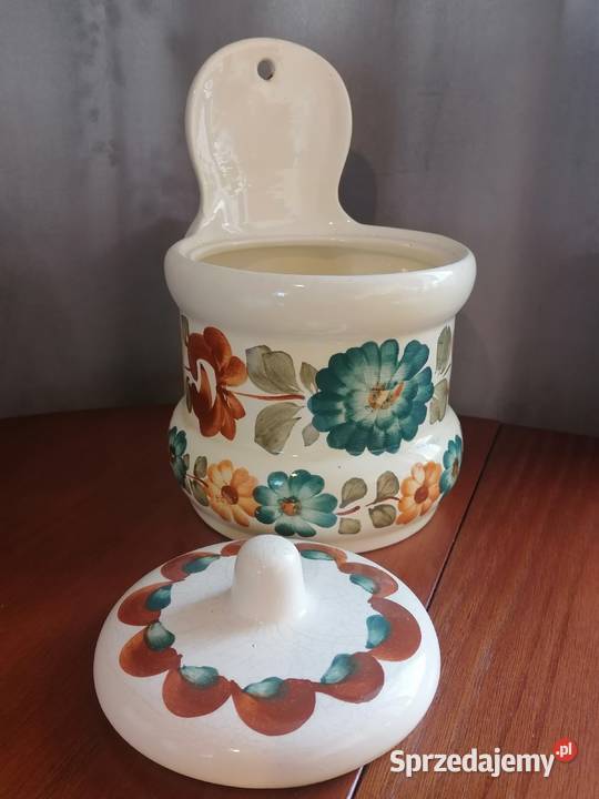 Duży Pojemnik Na Przyprawy Włocławek PRL Porcelana i szkło Wałbrzych