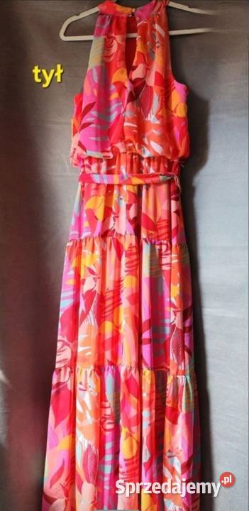 Sukienka długa WyGoDnA JULIA JORDAN kolorowa 10 Oława