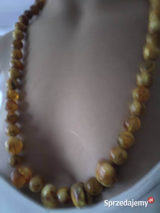 Naszyjnik Bursztyn Vintage Naszyjniki Białystok sprzedam