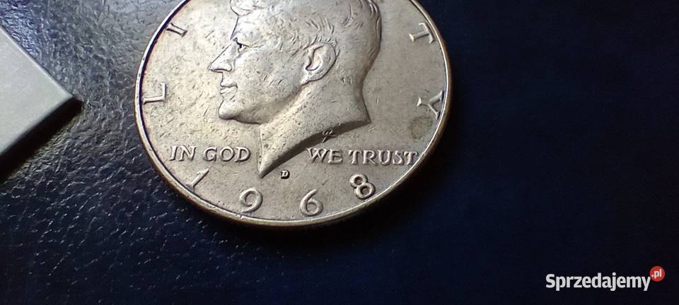 Stare monety 12 dolara 1968 USA srebro Numizmatyka podkarpackie Lesko