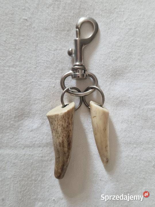 Wisiorekbrelok do kluczy czubek poroża koziołka sprzedam