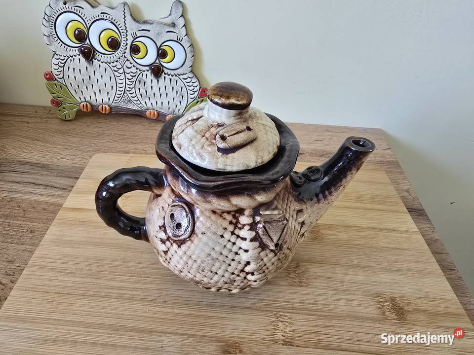 Unikalny ceramiczny imbryk w stylu rustykalnym kujawsko-pomorskie