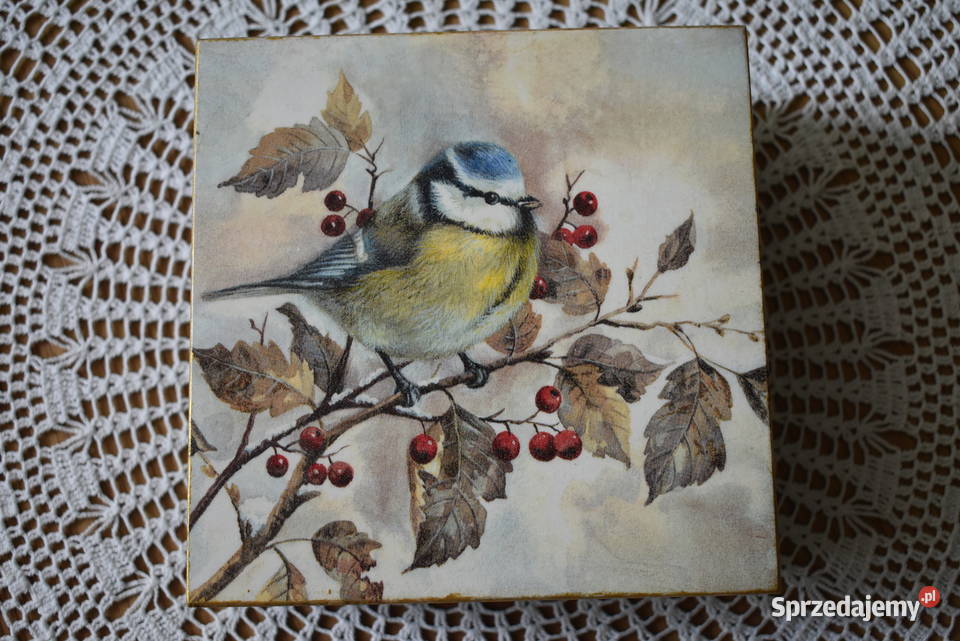 Szkatułka pudełko rękodzieło decoupage Rękodzieło mazowieckie Warszawa