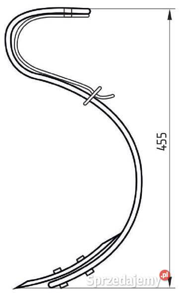 Ząb sprężynowy 60x10 mm OBT6010 Kamionna
